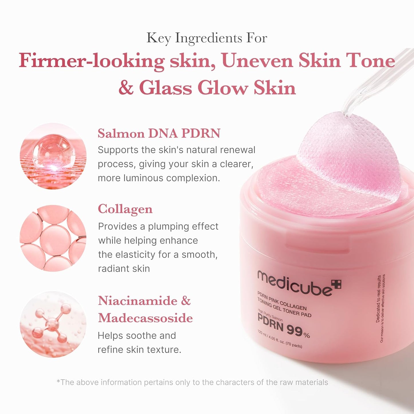 Salmon DNA Pink Collagen Pads