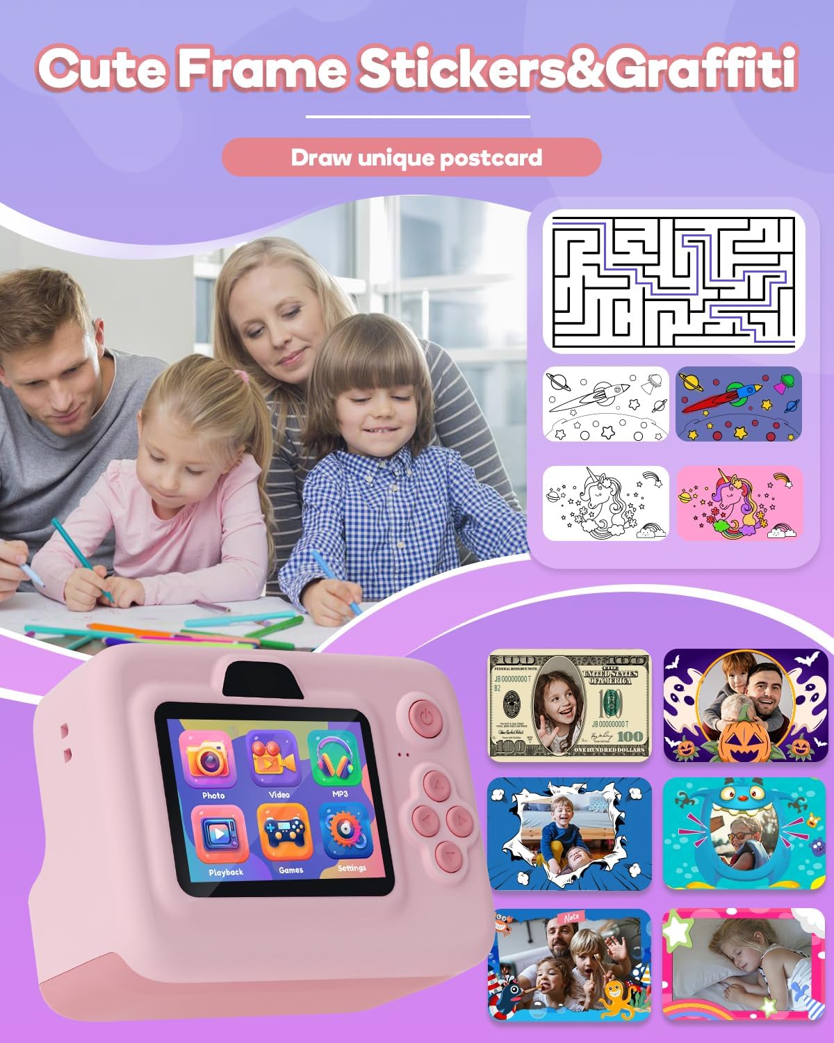 Pocket Print Kids Camera