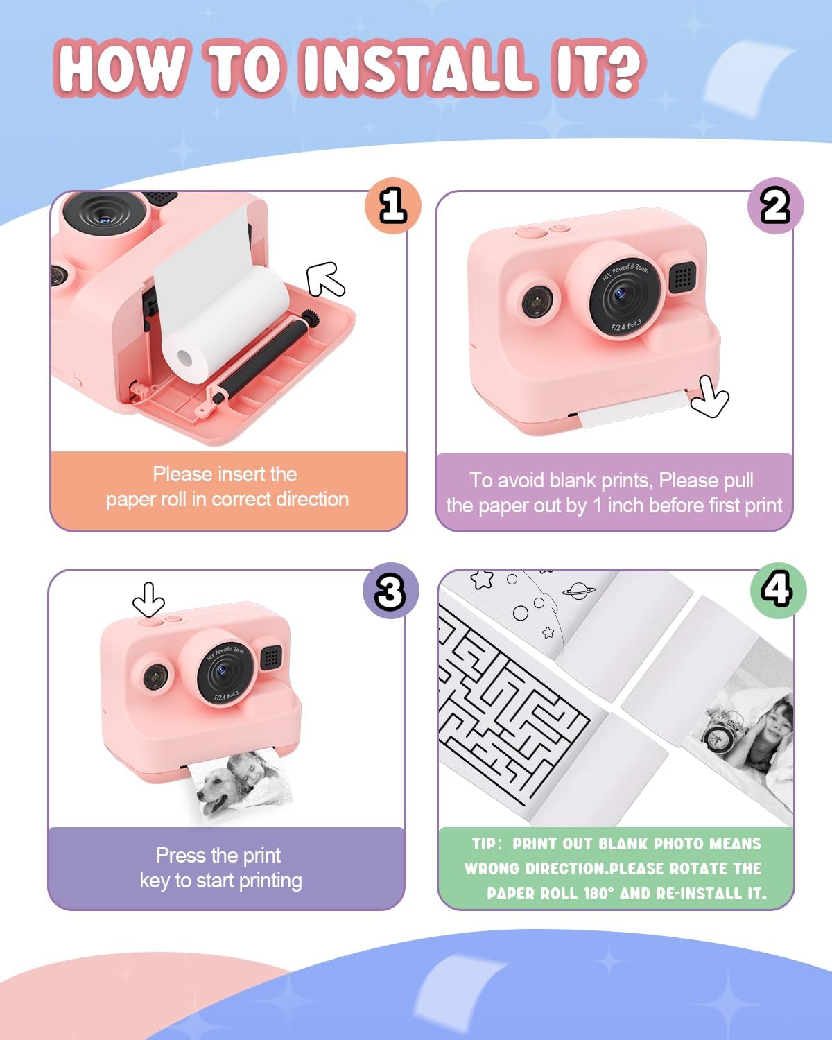 Pocket Print Kids Camera
